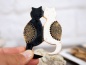 Ceramiczny magnes na lodówkę kot bliźniak